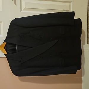 Vintage Black Wool Suit and Pants Set